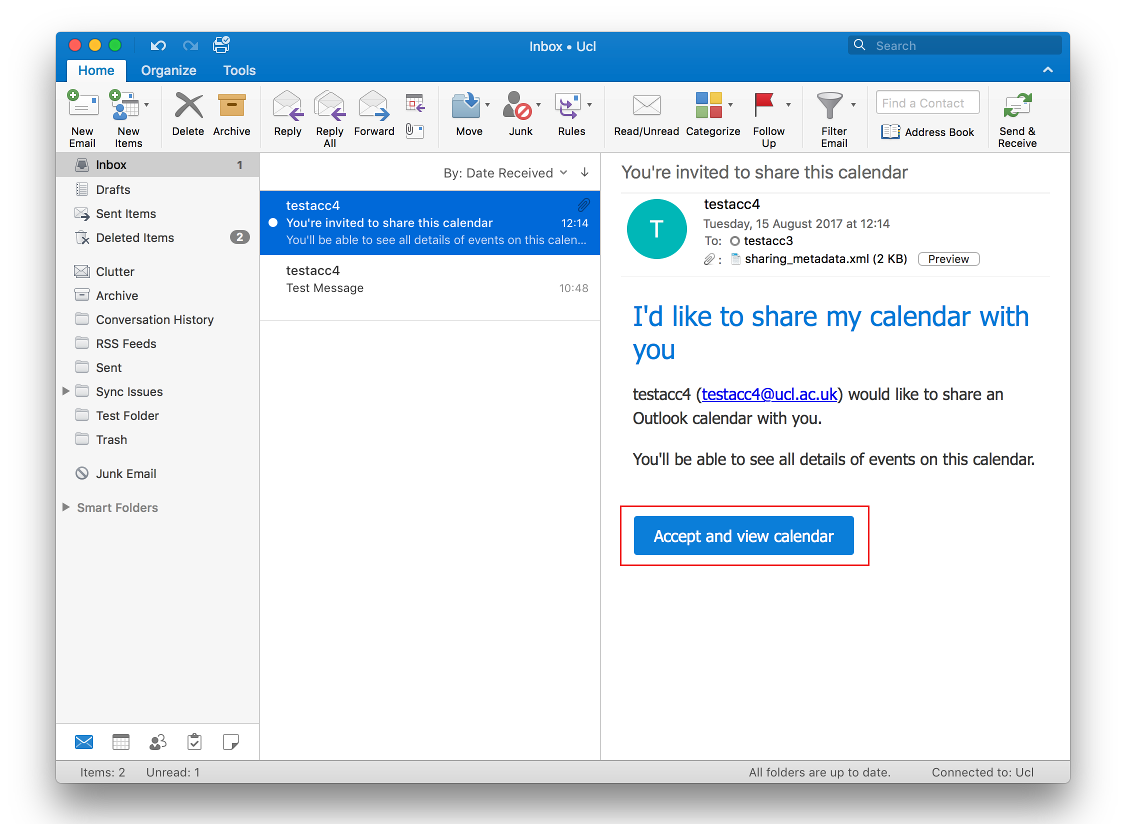 Outlook for mac show calendar events not respond today